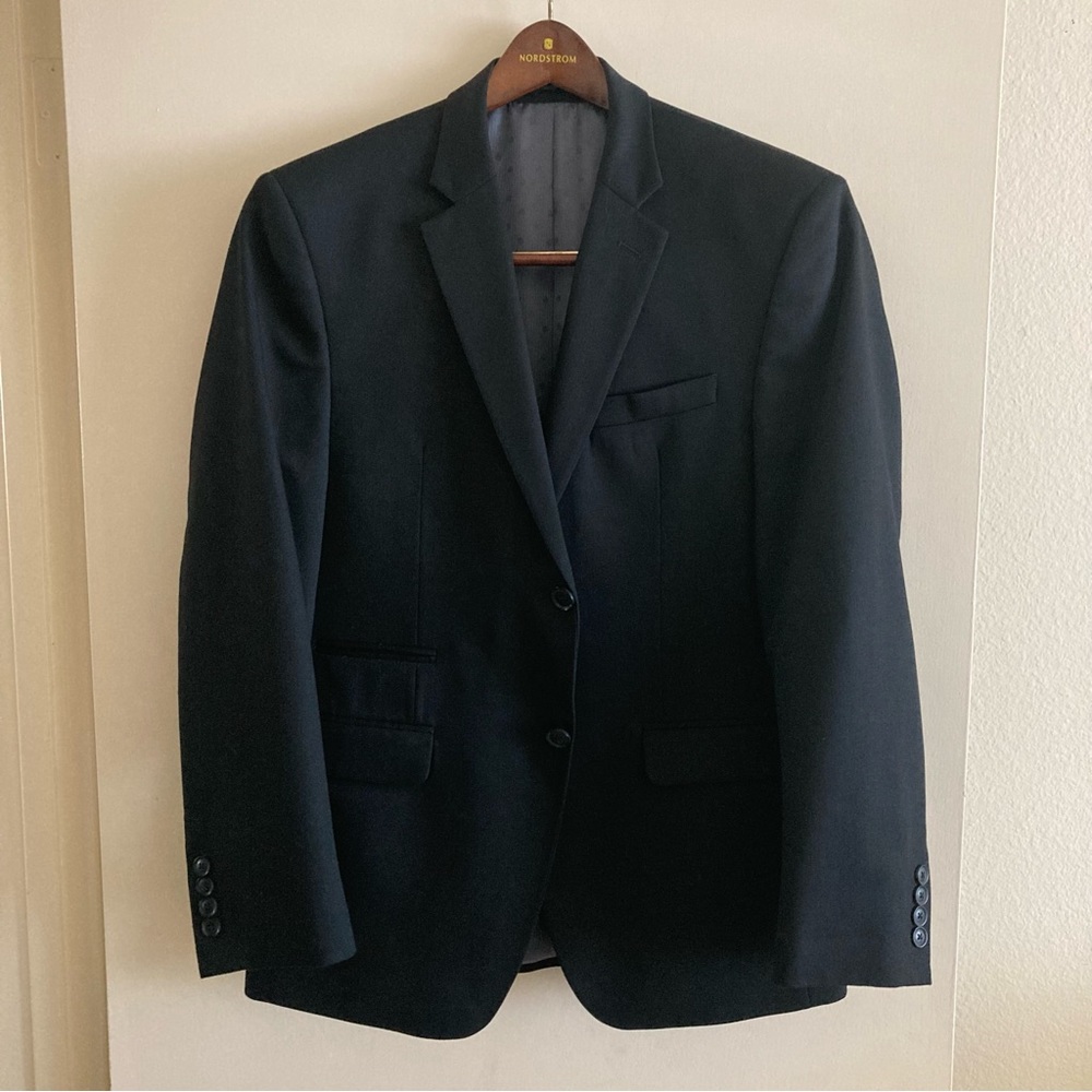 Perry Ellis Two Button Solid Suit Jacket Slim Fit… - image 1